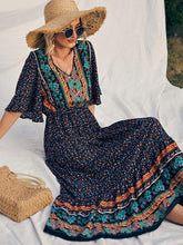 Load image into Gallery viewer, Summer Women&#39;s Bohemian Dress Beach Resort Maxi Dress