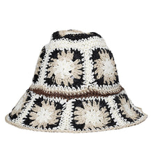Load image into Gallery viewer, Bohemian style papyrus big eaves sunshade fisherman hat travel sunscreen sun hat Beach Hat