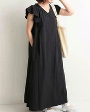 Load image into Gallery viewer, New Sleeveless Long Loose Slim Dress Simple and Elegant Solid Color Long Dress