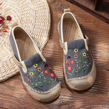 Load image into Gallery viewer, New Spring/autumn National Style Women&#39;s Shoes Small Daisy Cloth Shoes Embroidery Big Head Han Clothing Shoes