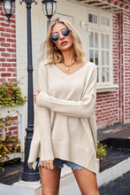 Load image into Gallery viewer, Autumn/Winter New Women&#39;s V-neck Large Fashion Knitwear Sexy Pullover Sweater