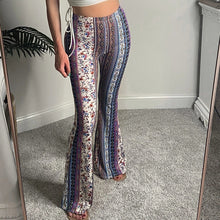 Load image into Gallery viewer, New fashion bohemian print slacks for autumn