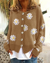 Load image into Gallery viewer, Autumn and Winter New Sweater Ladies Embroidered Knitted Cardigan Sweater