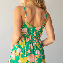 Load image into Gallery viewer, Summer Long Strap Dress Sexy Off Back Print Pleated Cross V-Neck Dress