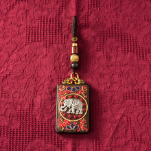 Load image into Gallery viewer, Nepal exotic keychain pendant creative personality men&#39;s and women&#39;s car chain red hand woven rope Pendant