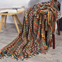 Load image into Gallery viewer, Bohemia sofa blanket cover blanket summer knitted blanket air conditioning blanket