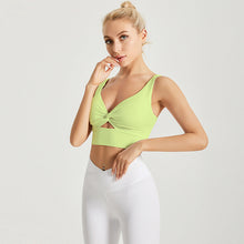 Load image into Gallery viewer, Bow Sports Bra Bra Nude High Elastic Solid Color Yoga Fitness Underwear Women