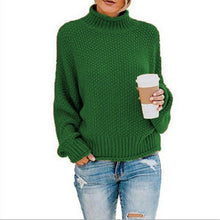 Load image into Gallery viewer, Women Fall/winter New Loose Turtleneck Pullover Plus Size Sweater