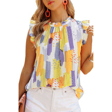 Load image into Gallery viewer, Summer New Loose Sleeveless Tops Color Printed Vest Tops