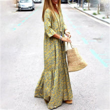 Load image into Gallery viewer, Autumn Spring New Long Sleeve Fashion Printed Bohemian Loose fitting Dress