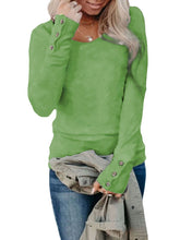 Load image into Gallery viewer, Hot Sale Solid Color Crewneck Long Sleeve T-Shirt