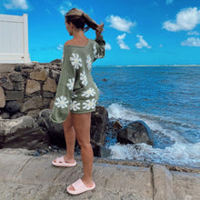 Load image into Gallery viewer, Women&#39;s fashion casual colorful flower sweater knit suit