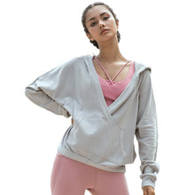 Load image into Gallery viewer, Yoga Sportswear New Solid Color Fitness and Leisure Yoga Clothes Women&#39;s Outdoor Running Sweater Hoodie Long Sleeve Coat