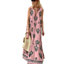 Load image into Gallery viewer, Women&#39;s Summer New Style Sleeveless Mid length Bohemian Printed Dress