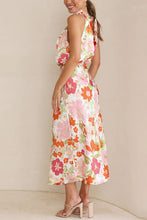 Load image into Gallery viewer, Summer New Light Mature Style Sleeveless Lace Printed Satin Dress