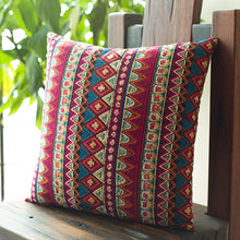 Load image into Gallery viewer, Vintage ethnic style throw pillow cushion backrest pillow bohemian