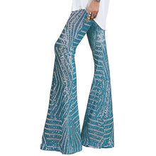 Load image into Gallery viewer, Sequin slacks women&#39;s new high waist loose straight leg trousers for autumn