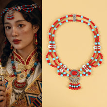 Load image into Gallery viewer, Tibetan style retro ethnic style forehead decoration exotic style forehead chain.headwear
