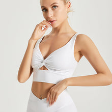 Load image into Gallery viewer, Bow Sports Bra Bra Nude High Elastic Solid Color Yoga Fitness Underwear Women