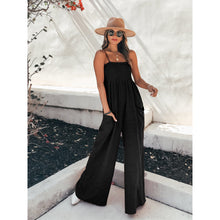 Load image into Gallery viewer, Sexy Suspender Loose Casual Jumpsuit Resort Wide Leg Jumpsuit