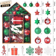Load image into Gallery viewer, House painting Christmas plating package Christmas tree ornaments Christmas ball set