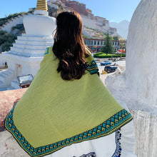 Load image into Gallery viewer, Ethnic Tibetan shawl cloak Warm Scarf