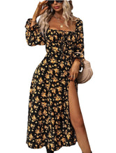 Load image into Gallery viewer, Autumn/Winter New Printed Long Sleeve Backless Bohemian Dress for Women