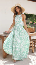 Load image into Gallery viewer, Summer New Fashion Print Lace Panel Long Dress