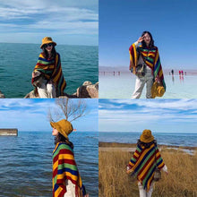 Load image into Gallery viewer, Tibet Travel Pullover Sweater warm knit  ethnic Cape