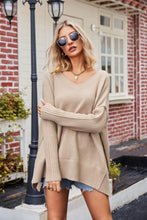 Load image into Gallery viewer, Autumn/Winter New Women&#39;s V-neck Large Fashion Knitwear Sexy Pullover Sweater