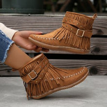 Load image into Gallery viewer, Women's Double-decker Tassel Boots