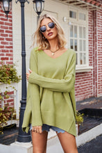Load image into Gallery viewer, Autumn/Winter New Women&#39;s V-neck Large Fashion Knitwear Sexy Pullover Sweater