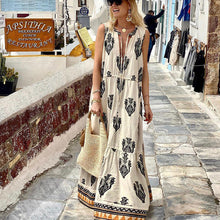 Load image into Gallery viewer, Women&#39;s Summer New Style Sleeveless Mid length Bohemian Printed Dress