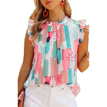 Load image into Gallery viewer, Summer New Loose Sleeveless Tops Color Printed Vest Tops