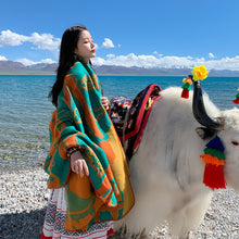 Load image into Gallery viewer, Ethnic style shawl blanket warm cloak cloak Tibetan Scarf