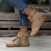 Load image into Gallery viewer, Women's Double-decker Tassel Boots