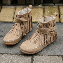 Load image into Gallery viewer, Women's Double-decker Tassel Boots