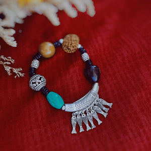 Handmade Multi-treasure bracelet bracelet creative braid bracelet Bodhi diamond turquoise hand string lovers gift