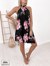 Load image into Gallery viewer, Summer Hot Style Sleeveless Printed Pleated Dress