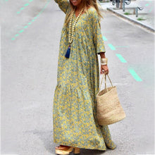 Load image into Gallery viewer, Autumn Spring New Long Sleeve Fashion Printed Bohemian Loose fitting Dress