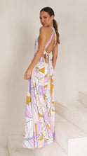 Load image into Gallery viewer, Summer New Fashion Print Lace Panel Long Dress