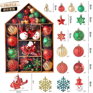 House painting Christmas plating package Christmas tree ornaments Christmas ball set