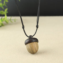 Load image into Gallery viewer, Vintage ebony acorn pendant simple literary accessories