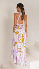 Load image into Gallery viewer, Summer New Fashion Print Lace Panel Long Dress