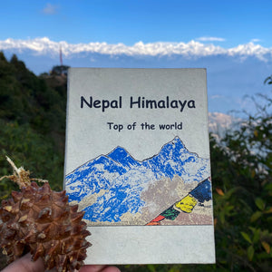 Nepal's world top handmade paper notebook Himalayan snow mountain