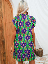 Load image into Gallery viewer, Dress summer print ruffled skirt