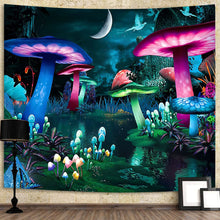 Load image into Gallery viewer, Psychedelic Mushroom Tapestry Dream Plant Wall Tapestry Galaxy Space Tapestry Starry Sky Tapestry Wall Hanging