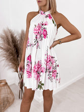 Load image into Gallery viewer, Summer Hot Style Sleeveless Printed Pleated Dress