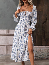 Load image into Gallery viewer, Autumn/Winter New Printed Long Sleeve Backless Bohemian Dress for Women