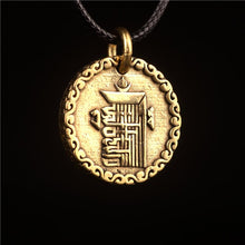 Load image into Gallery viewer, Original Nepal Tibet retro national style brass Buddha&#39;s 10-phase free personality necklace pendant for men and women